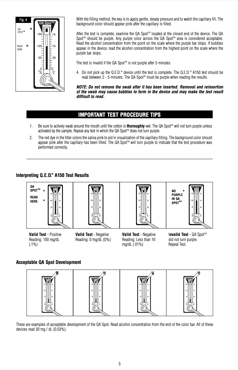 Saliva Alcohol Test